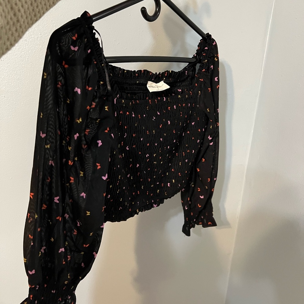 Butterfly crop top